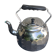 Large kettle, in chrome copper, menesa, vintage and collector's black bakelite handle