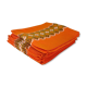 Serviettes de table tissu orange 70