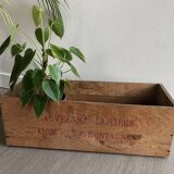 Wood advertising box "Auvergne dairy"