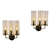 Hans-Agne Jakobsson Wall Lamps “Sonata” Model V 169/3 Markaryd, Sweden, 1960s