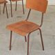 Lot de 4 chaises d'école tchèque style Mullca