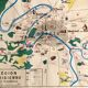 Old school map of Paris