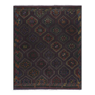 Tapis vintage turc de oushak tissé à la main 228x292 cm