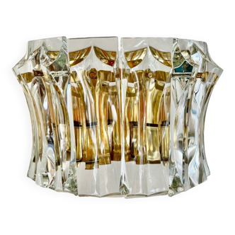 Venini wall lamp in crystal glass, Italy 1960