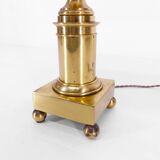 Neoclassical Directoire style column lamp in brass - 1970
