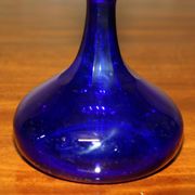 Sherry Carafe and Antique Bristol Blue Glasses