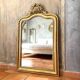 Antique Louis-Philippe mirror with pediment, 19th century