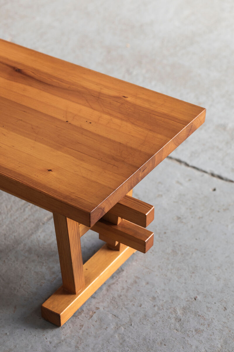 Dining set of 3 in solid oregon pine