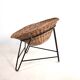 Rattan basket pod lounge chair, 1960