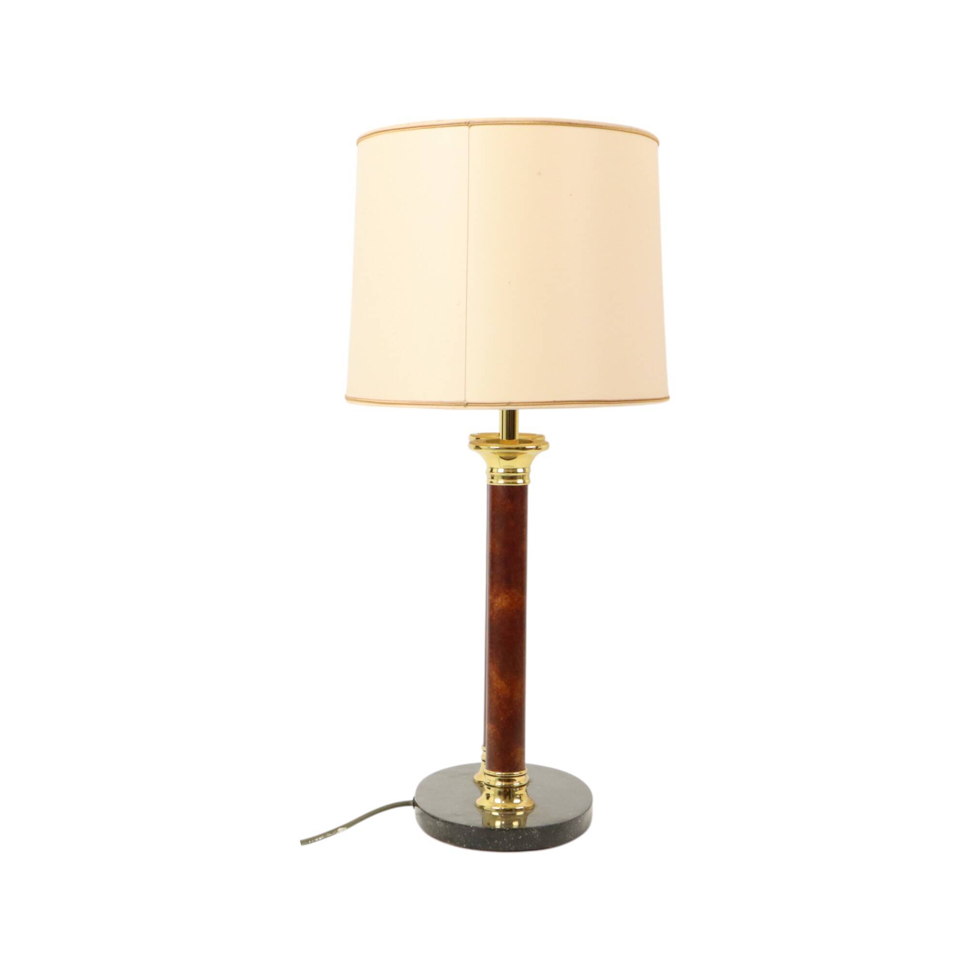 Lampe de table vintage Lusterie Deknudt de style Hollywood Regency