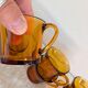 8 amber cups – golden light of the 70s