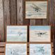 Ensemble de 5 affiches anciennes US military aircraft