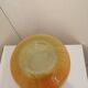 Vintage yellow and orange glass vase vintage