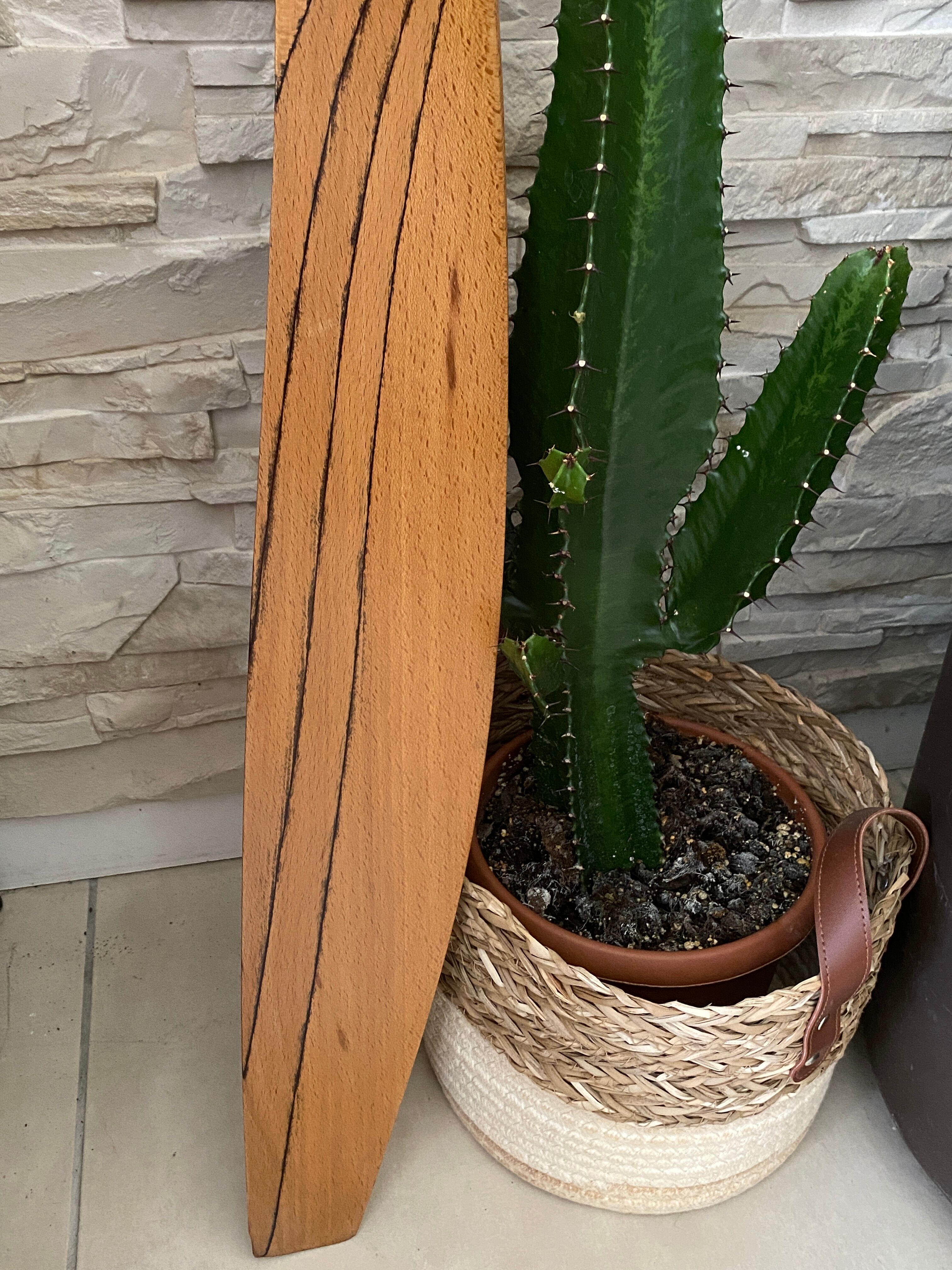 Wooden airplane propeller