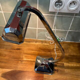 Art Deco lamp in chrome metal