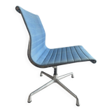 Charles Eames Office Chair VITRA Blue Fabric/Aluminium