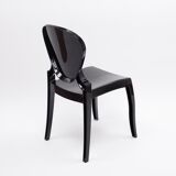 Set of 4 black chairs design Queen by Claudio Dondoli and Marco Pocci