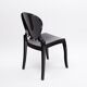 Ensemble de 4 chaises noires design Queen de Claudio Dondoli et Marco Pocci