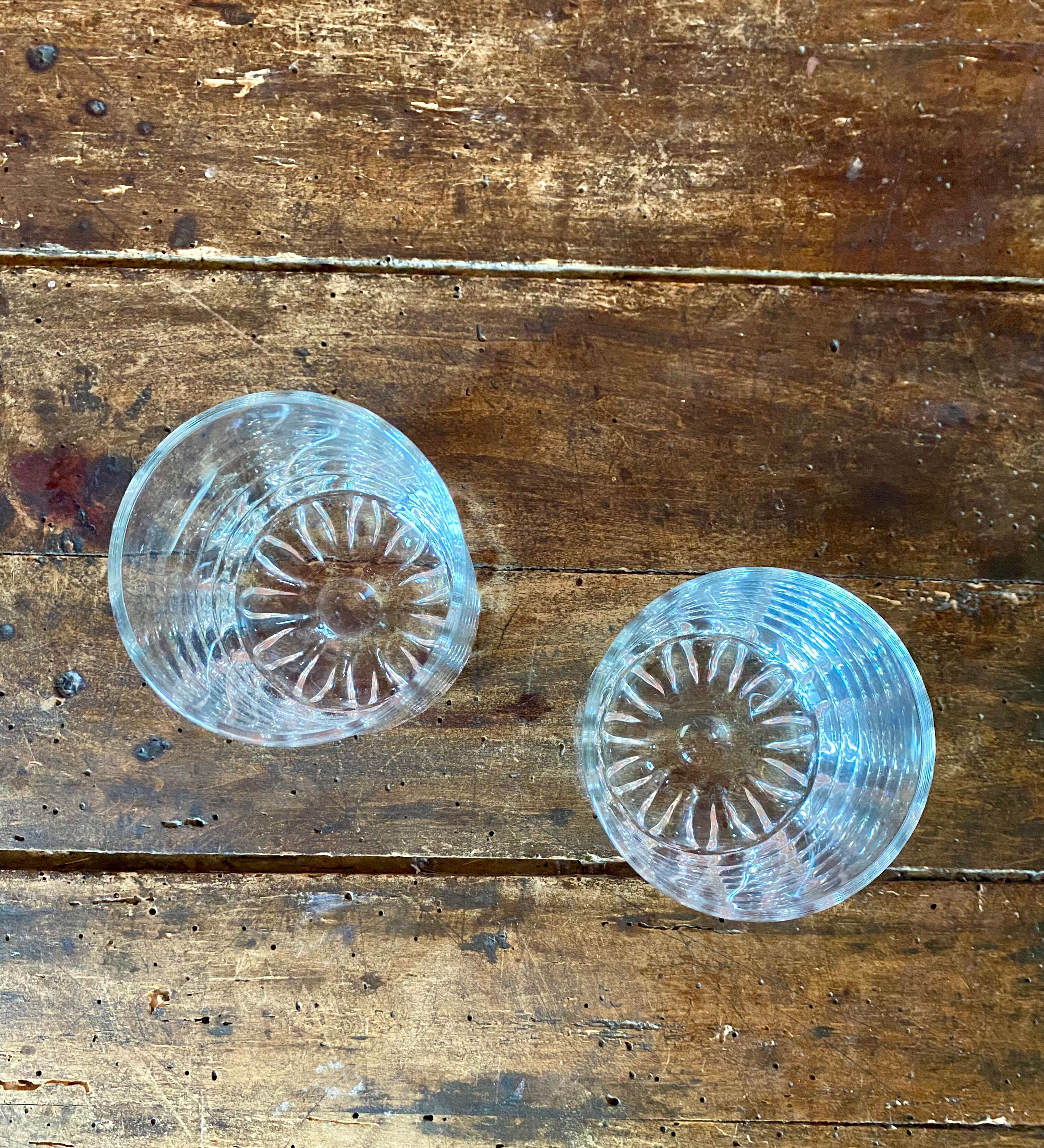 Marguerite vintage whisky glasses duo