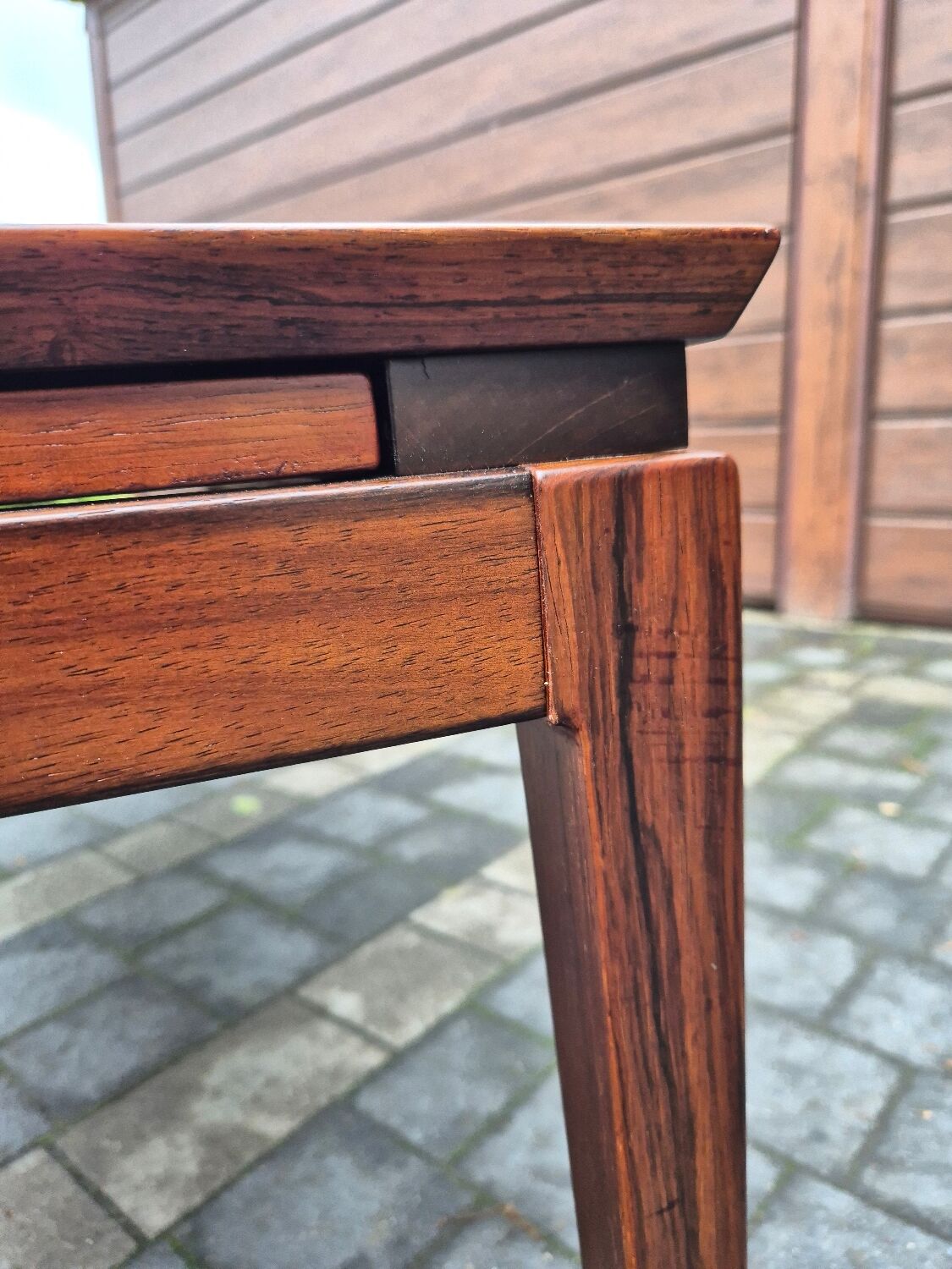 Extendable coffee table in rosewood, Danish vintage 1960s