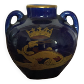 Petit vase en faïence Bleu de Tours