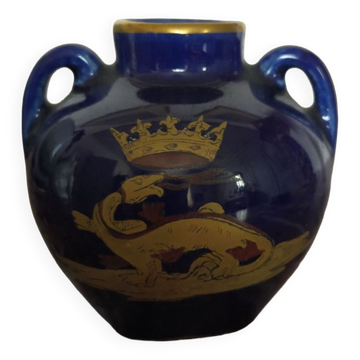 Petit vase en faïence Bleu de Tours