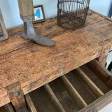 Old wooden workbench