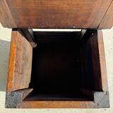 Antique oak storage chair