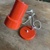 Lampe articulée en métal rouge, années 60