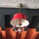 Suspension hot water bottle 3 lights, ceiling lamp, chandelier, vintage ceiling light