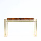 Console Table attributed to Romeo Réga in Brass, 1970s