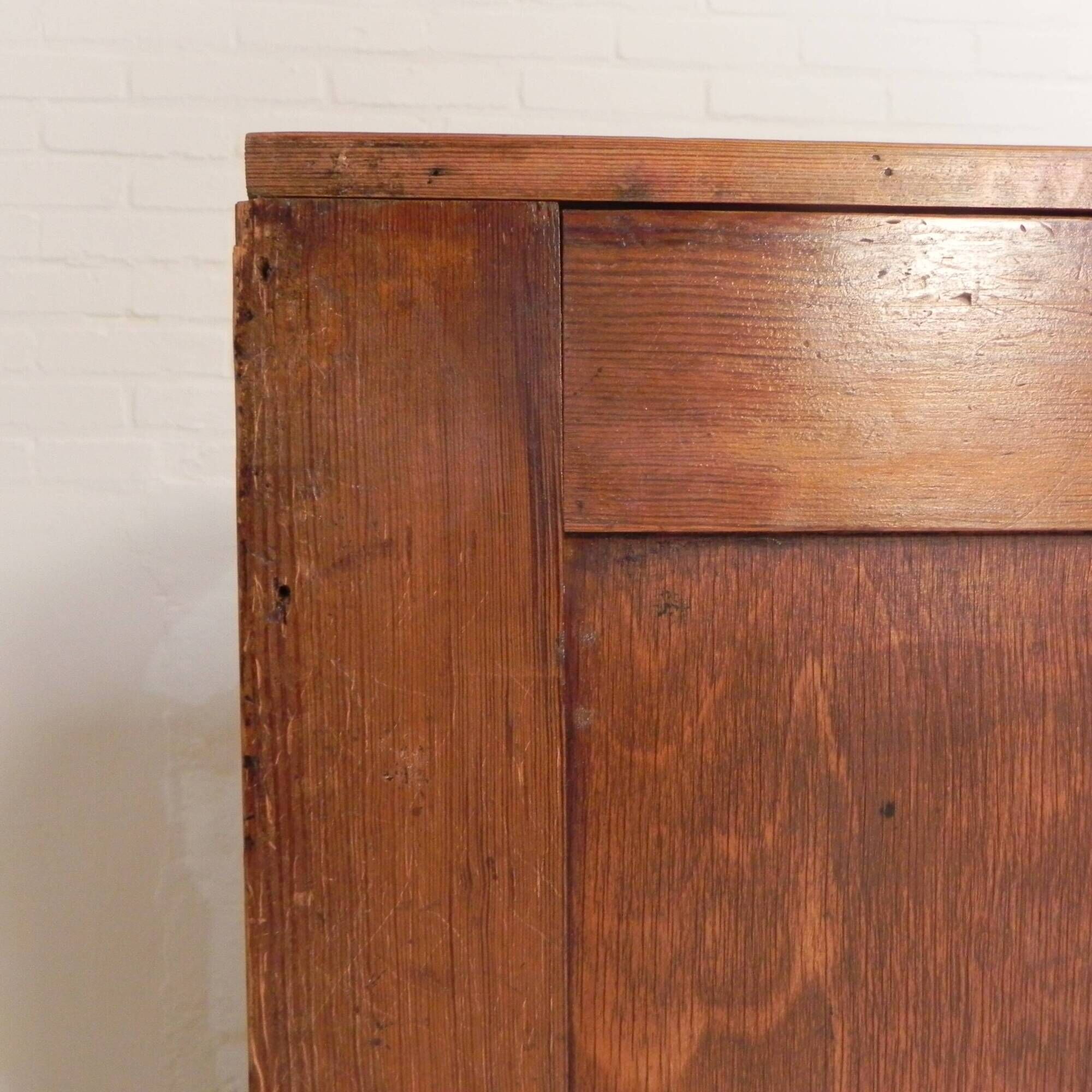 Pine school chart cabinet, architect's cabinet, map cabinet, 1930s