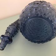 Carafe empoli violet mauve petits bulles hobnail
