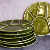 Seven vintage niderviller ceramic plates
