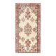 1970s Turkish Oushak Handmade Wool Cotton Beige Area Rug 103x206
