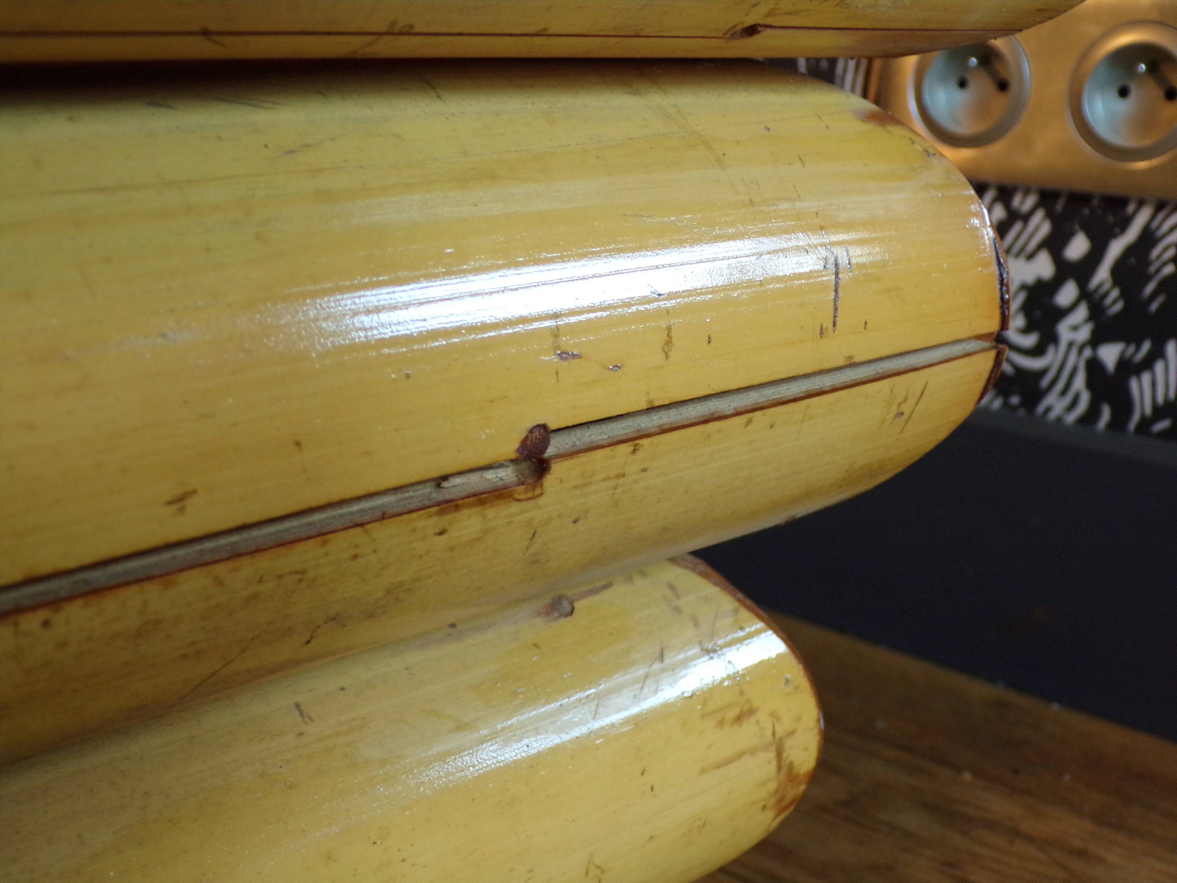 Pair of Italian bamboo planters 1950