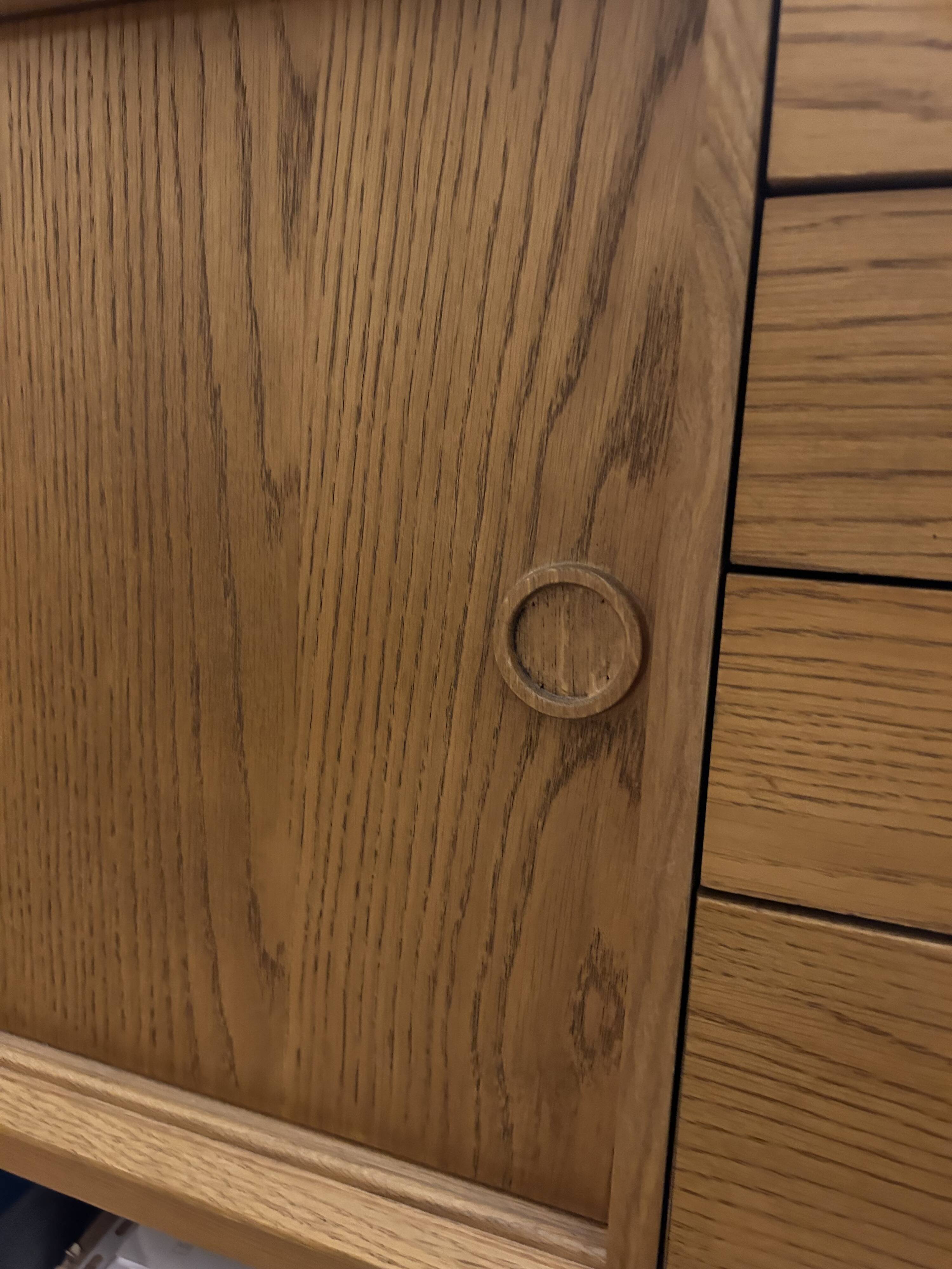 Vintage sideboard, 2 doors, 4 drawers, Quilda