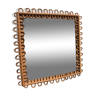 Rattan mirror