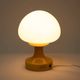 A blown glass table lamp in the Brussels style designed in the 1970s.