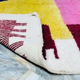 Beni Ouraine handwoven rug, traditional style, size 100 x 200 cm