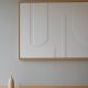 Minimalist white relief panel