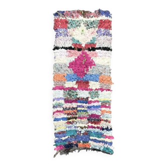 petit tapis berbere boucherouite 70x170 cm