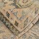 Soft Salmon & Navy Blue Handmade Wool Vintage Rug, 183x264 Cm