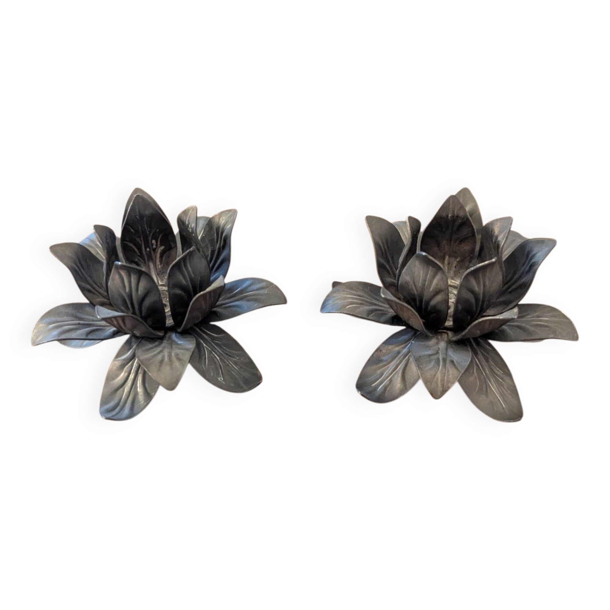 Lotus flower candle holders