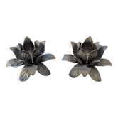 Bougeoirs fleurs de lotus