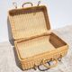 Braided rattan briefcase suitcase