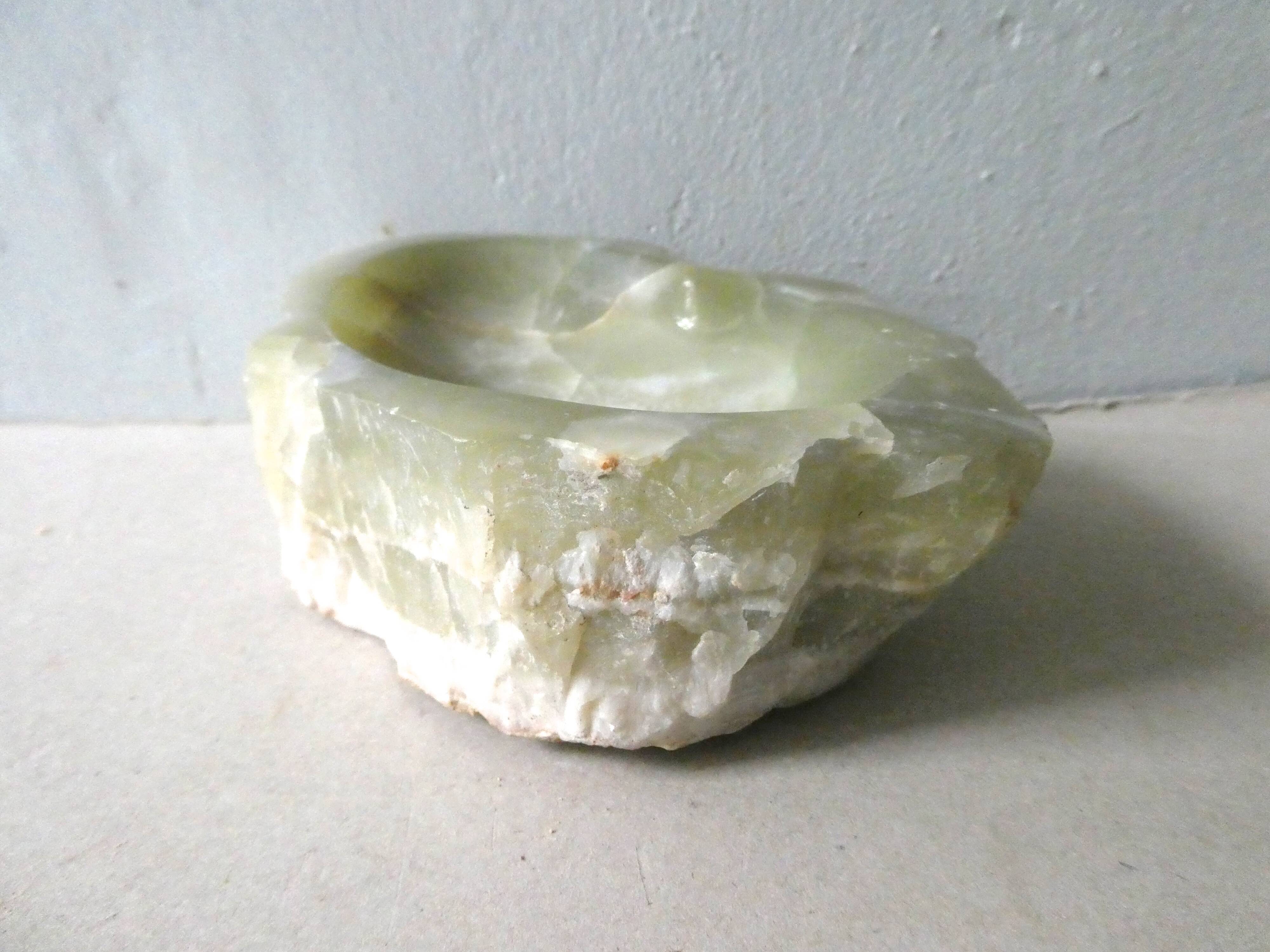 Empty pocket stone onyx green 70s