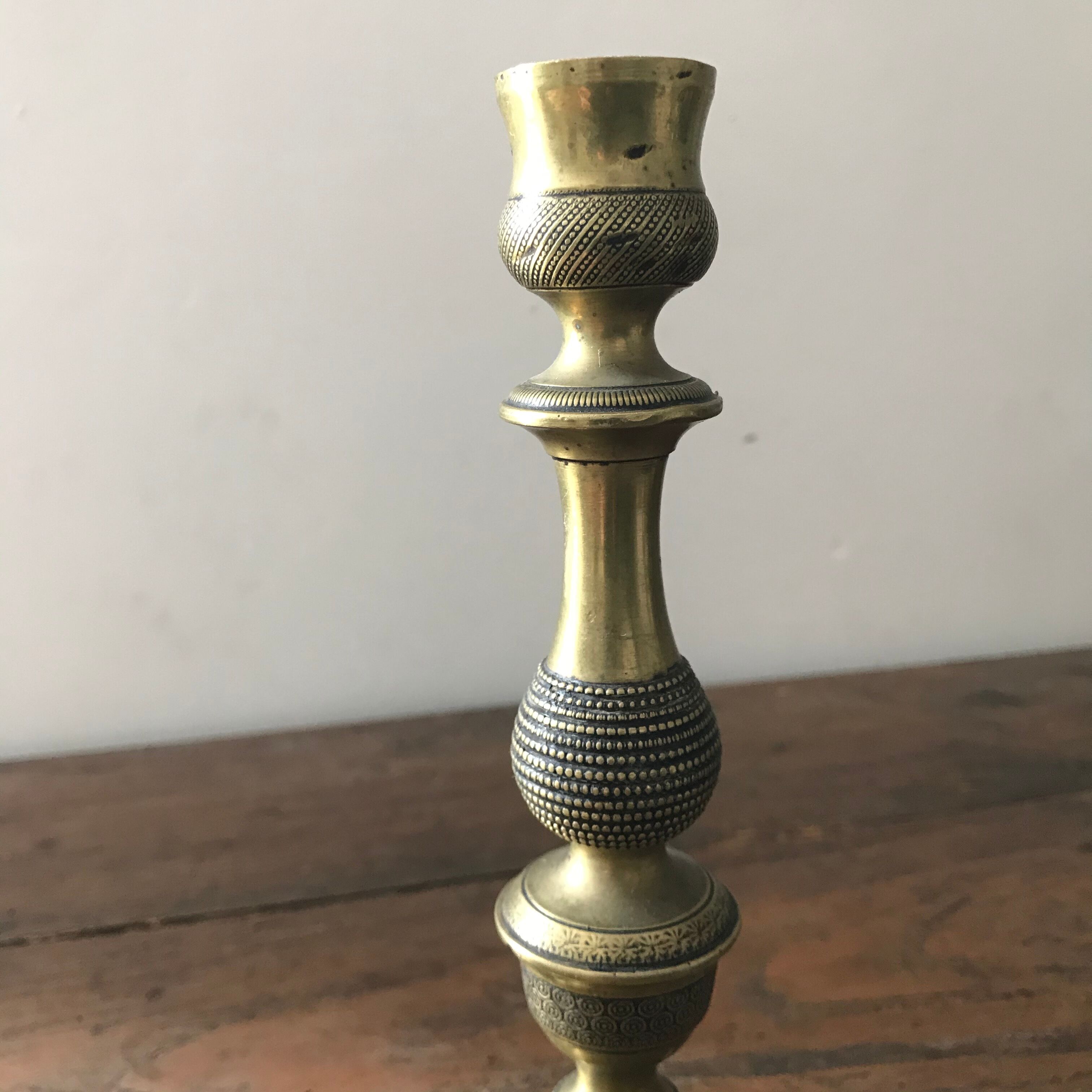 Brass candlesticks