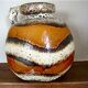 West Germany fat lava round vase