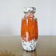 Orange "fat lava" ceramic vase, West Germany, 1970